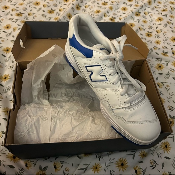 New Balance 550 White and Blue Athletic Shoes Size 10 - Picture 9 of 10